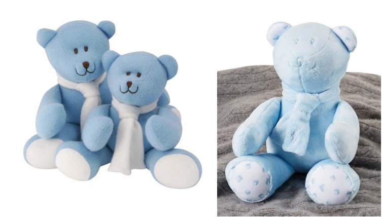Alvin & Sparky teddy bears (left) & Ralph Lauren (right)