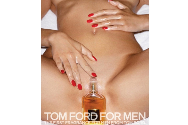 One of the Tom Ford ads highlighted in the Badger & Winters campaign