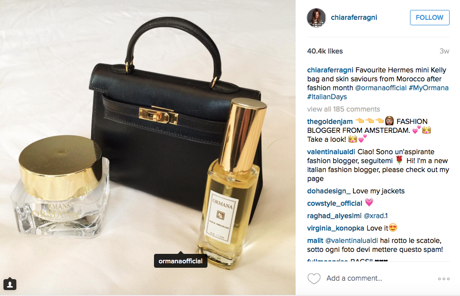 image: @chiaraferragni instagram