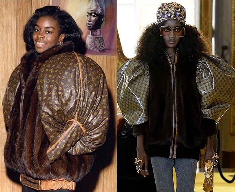 Dapper Dan's jacket (left) & Gucci's version (right)
