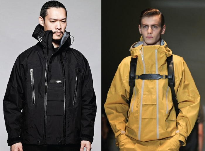 ACRONYM's GT-J5A jacket (left) & Gucci's S/S14 jacket (right)