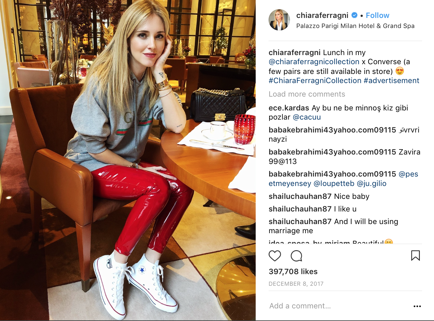 image: @chiaraferragni