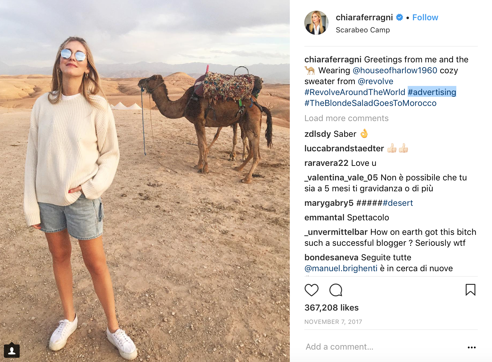 image: @chiaraferragni