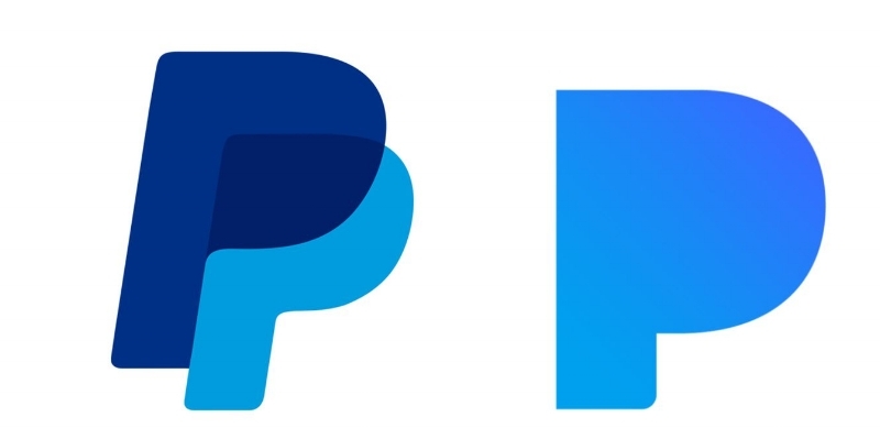PayPal's logo (left) and Pandora's logo (right)