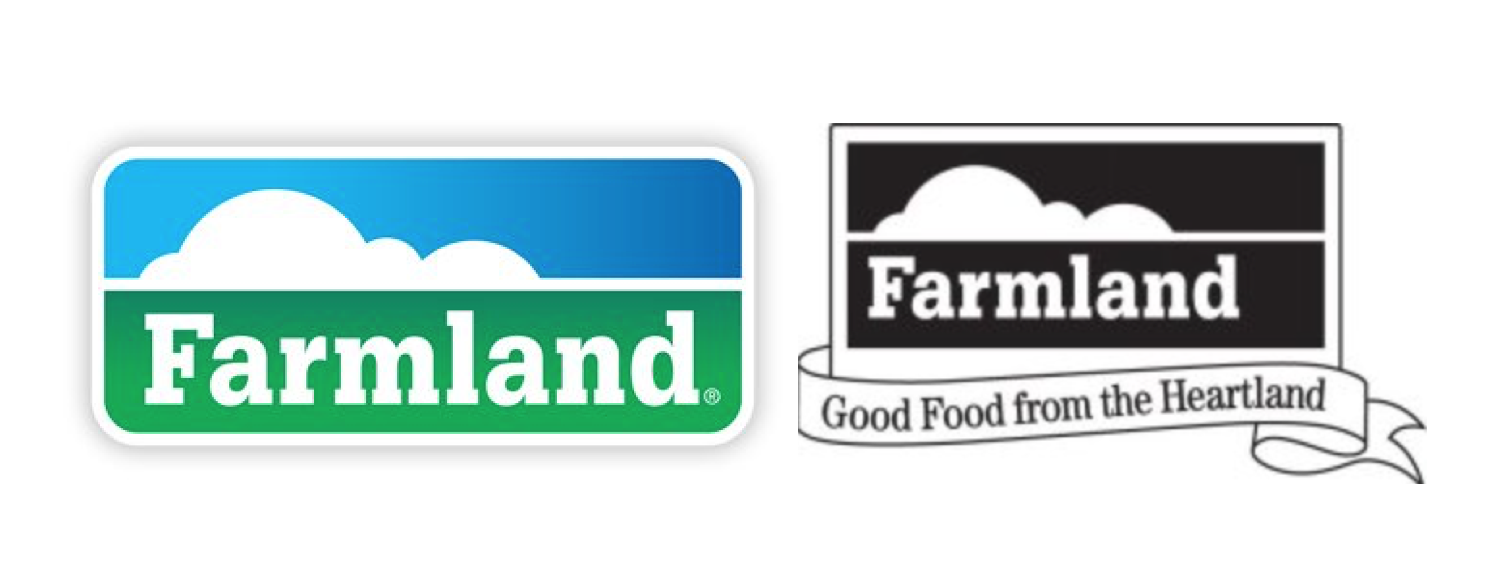 Farmland's logo (left) & The image from Farmland's trademark registration (right)