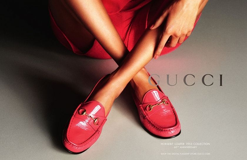 a Gucci footwear ad from 2013