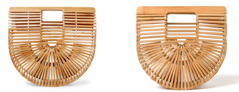 Steve Madden’s bag (left) & Cult Gaia’s bag (right)