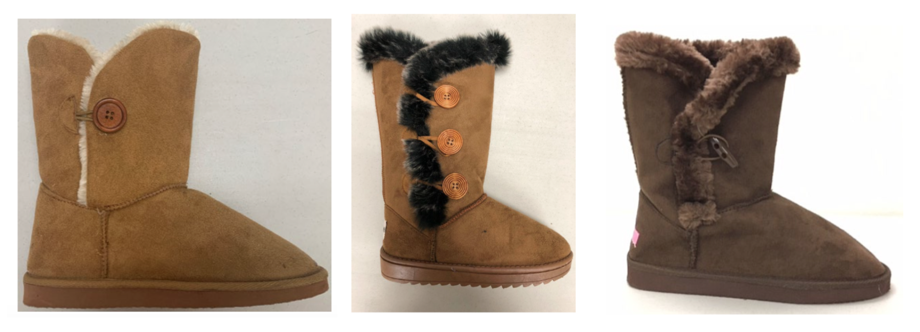 Some of the defendants’ allegedly infringing boots