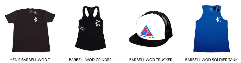 the barbell wod collection produced by caffeine and kilos