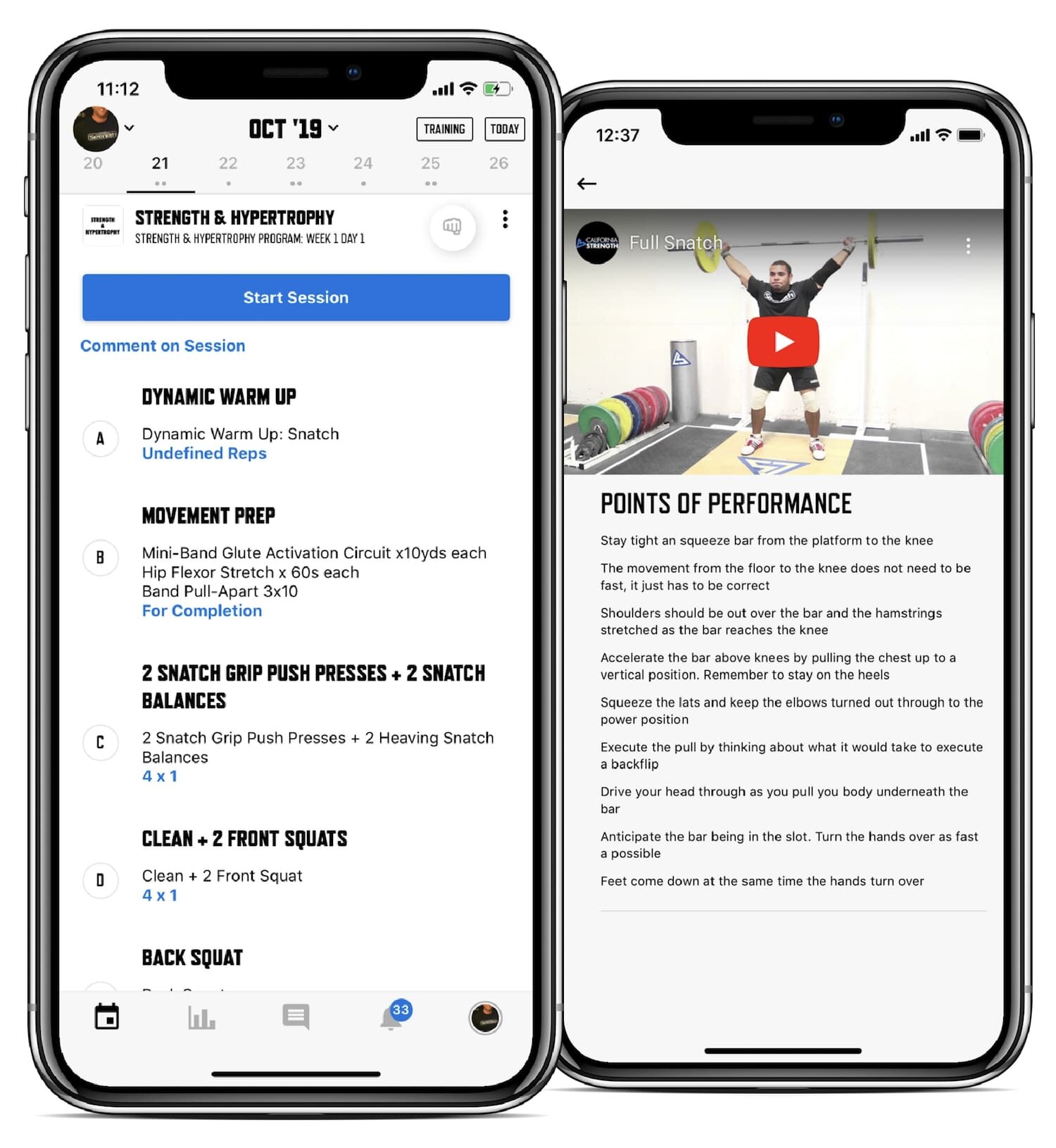 Strength and Hypertrophy Program — California Strength