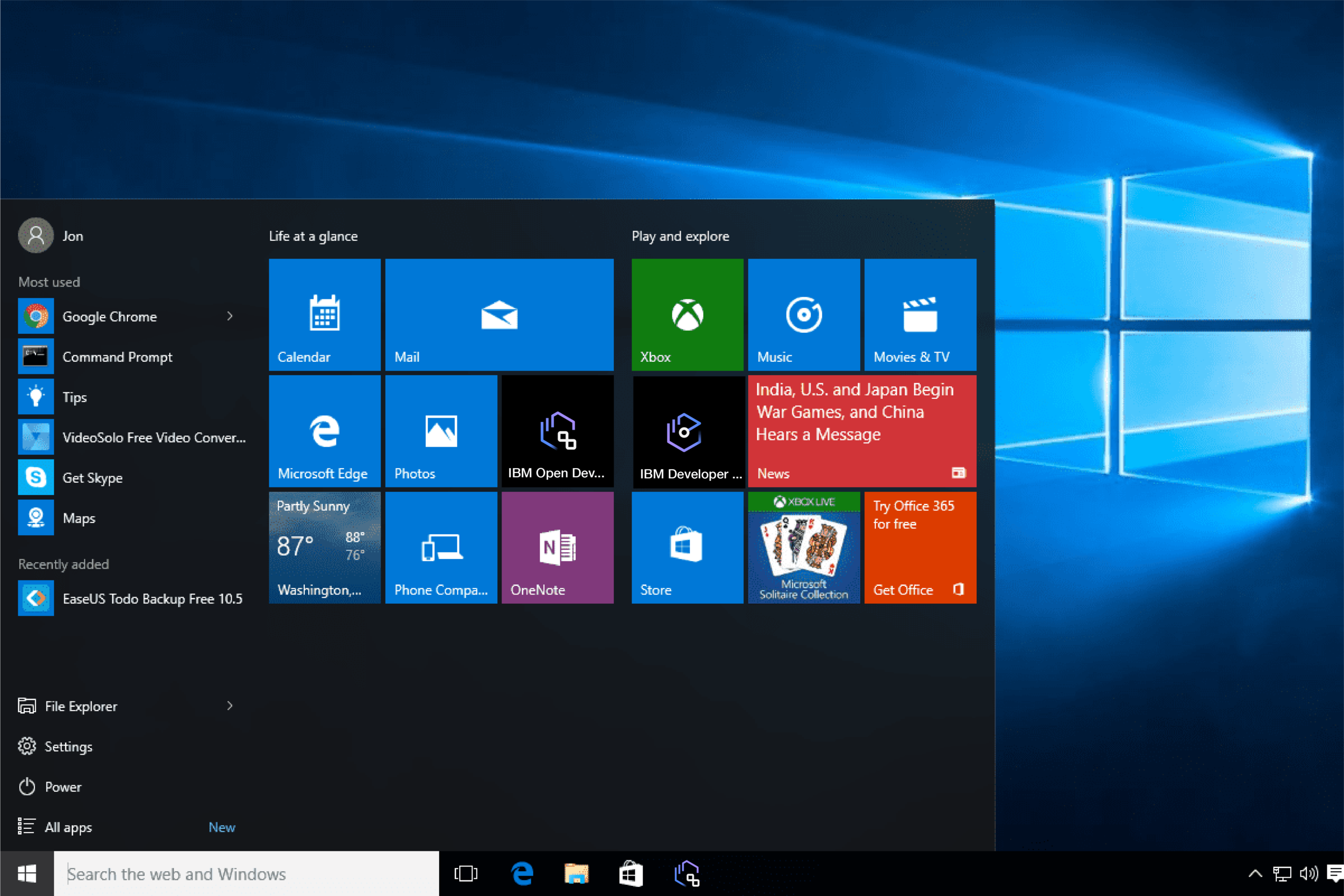 Branding applied on Windows