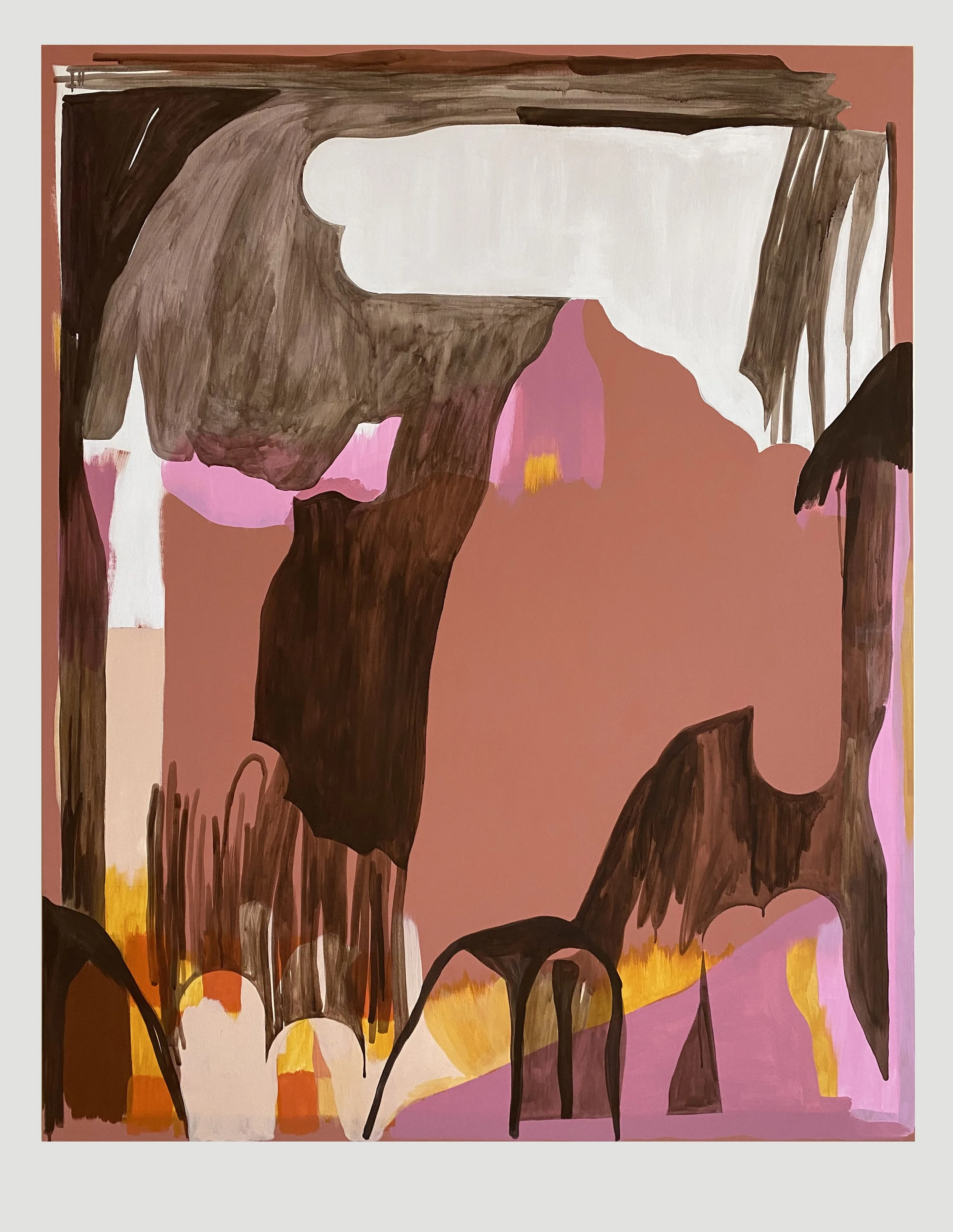 Promise and Possibility, 2022, Acrylic, ink wash, graphite on wood panel