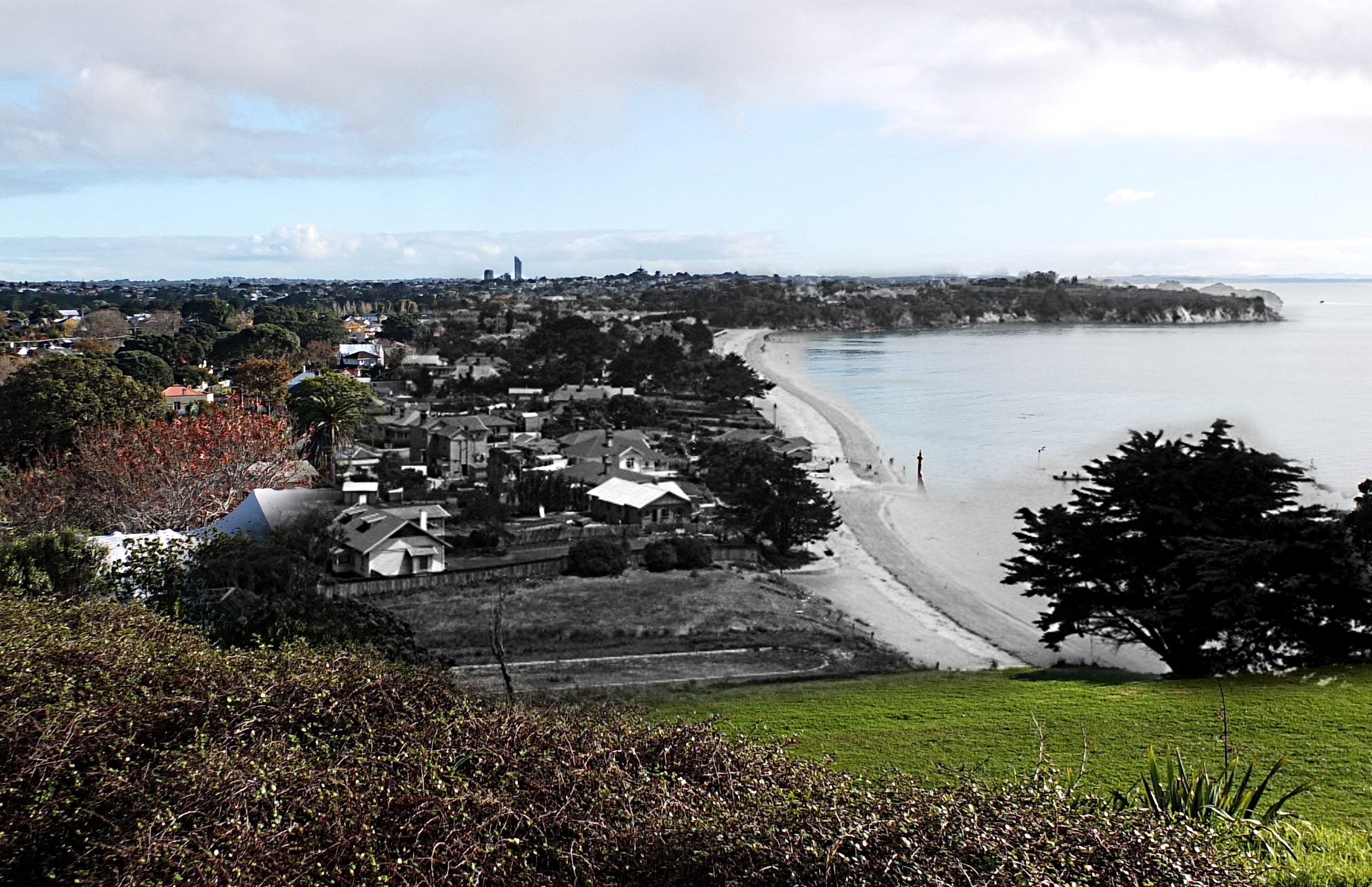 merged historic image- from North Head