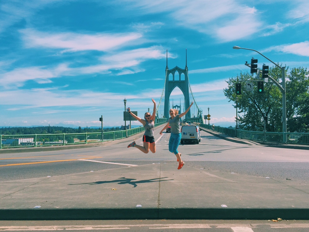 St. Johns Bridge post Ridge trail hike. 