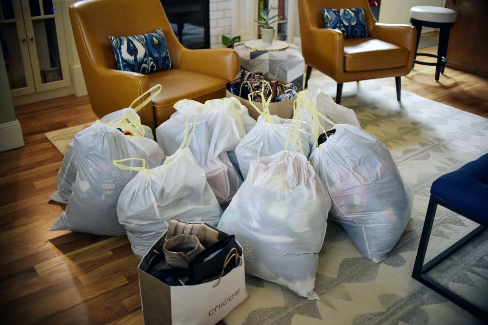 This is not even all that we removed from Teri's closet. Most being donated to GHM ministries!
