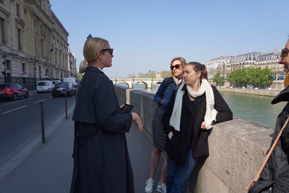  On the  Women of Paris  walking tour. 