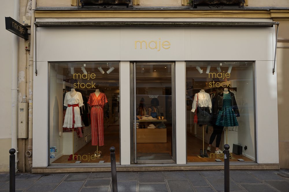 The Maje outlet.