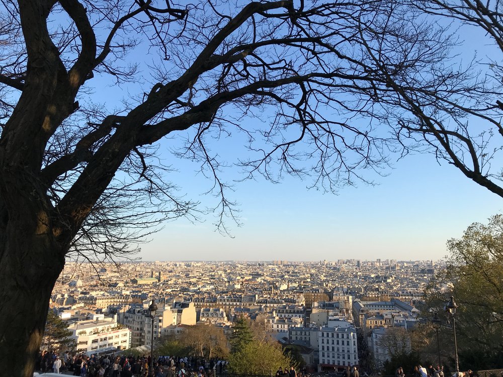 The sunset at the Sacré-Cœur is the best - on the other side of it.