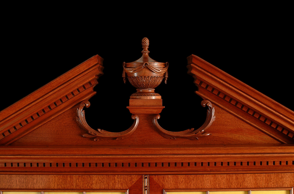 18th century style library detail