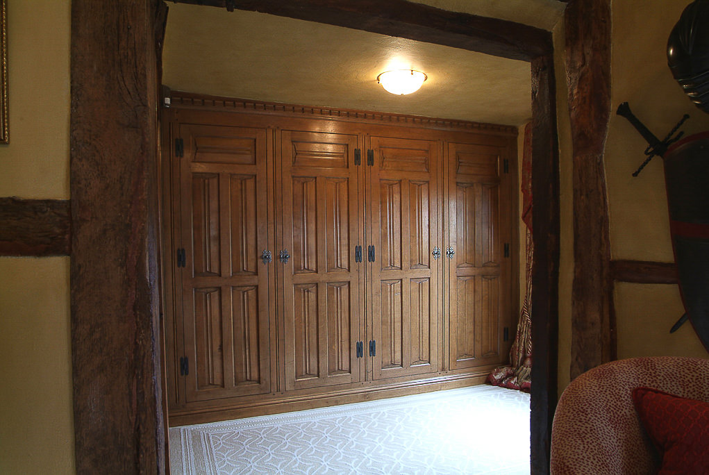 Oak panelled wardrobes