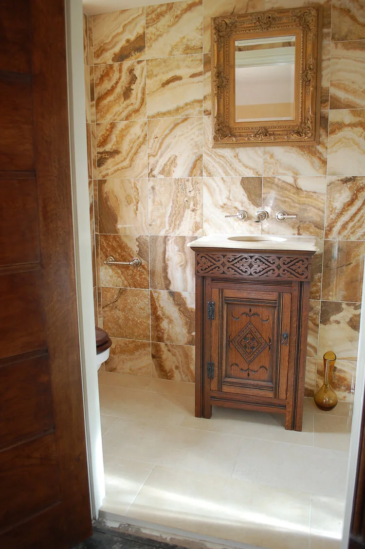 Hand carved Vanity Unit 17th century style made in solid oak English style period furniture.jpg