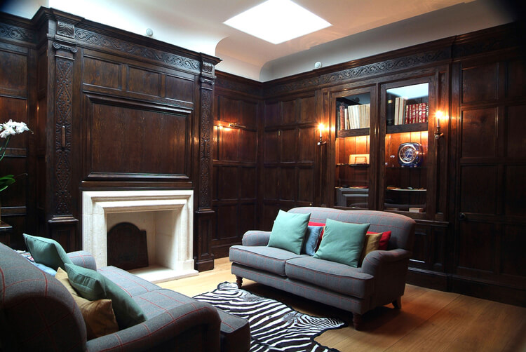 17th century style library designed in a Jacobean style.jpg