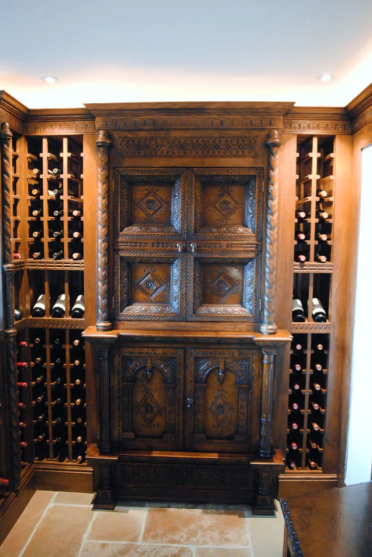 Decorative wine cabinet made in solid oak.jpg