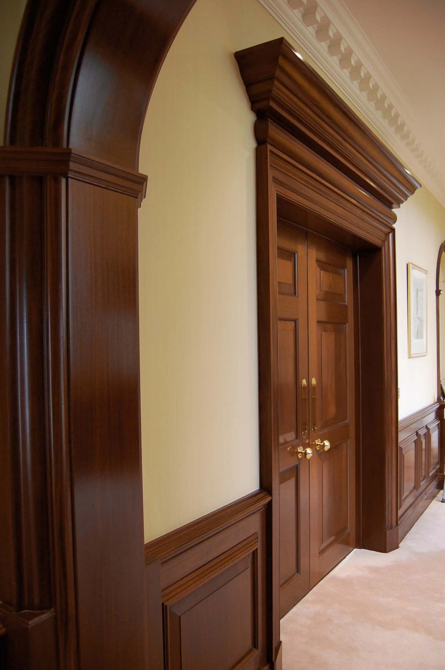 Georgian Mahogany panelled door