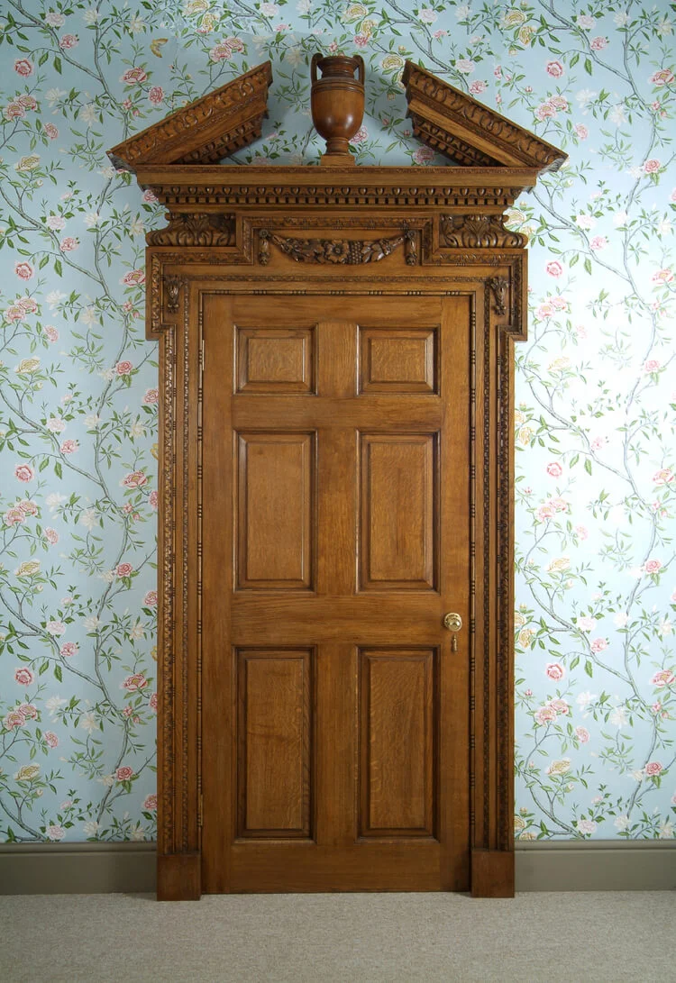 Georgian Oak Panelled door with carved surround.jpg