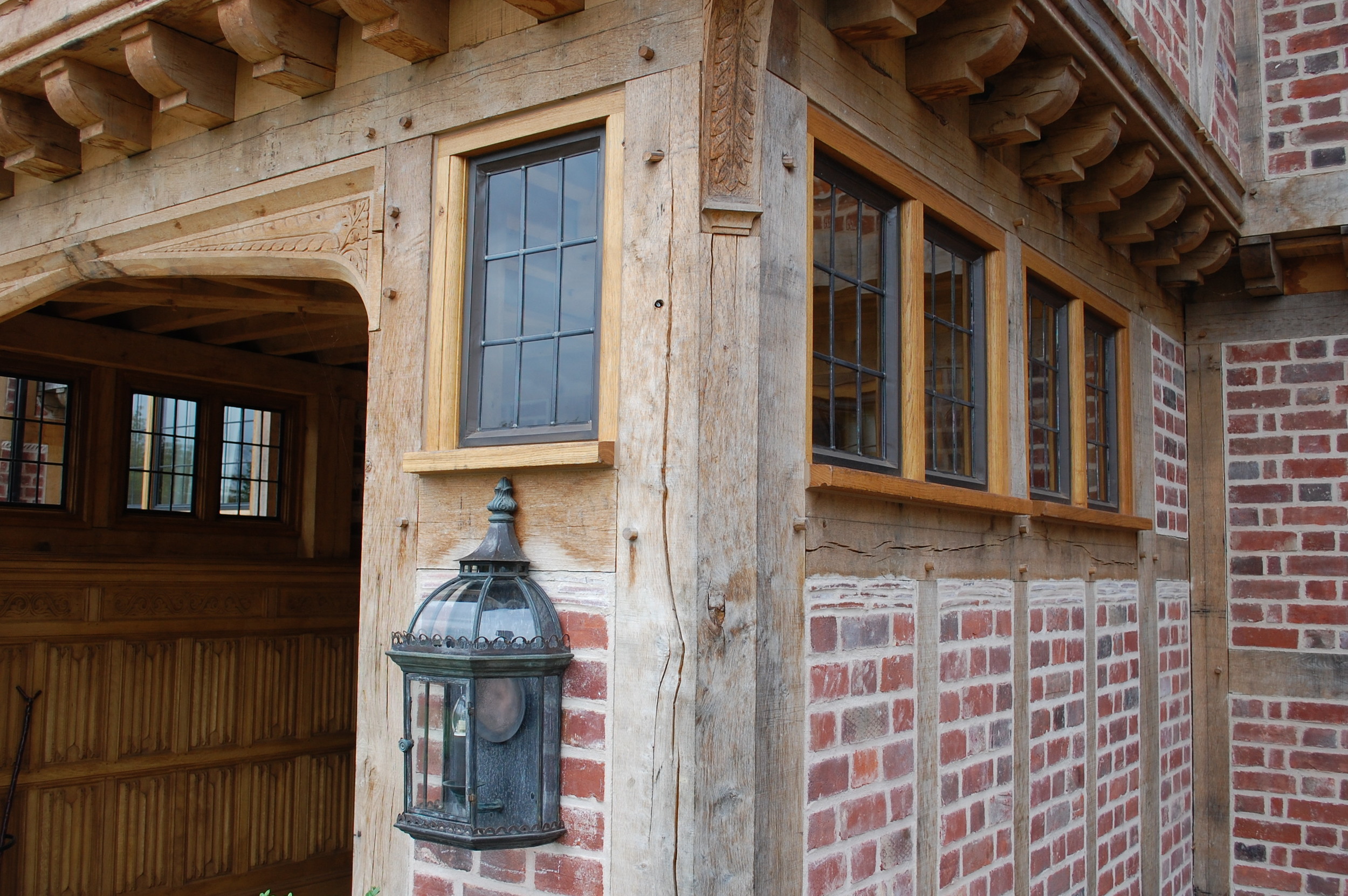 Traditional solid oak windows 