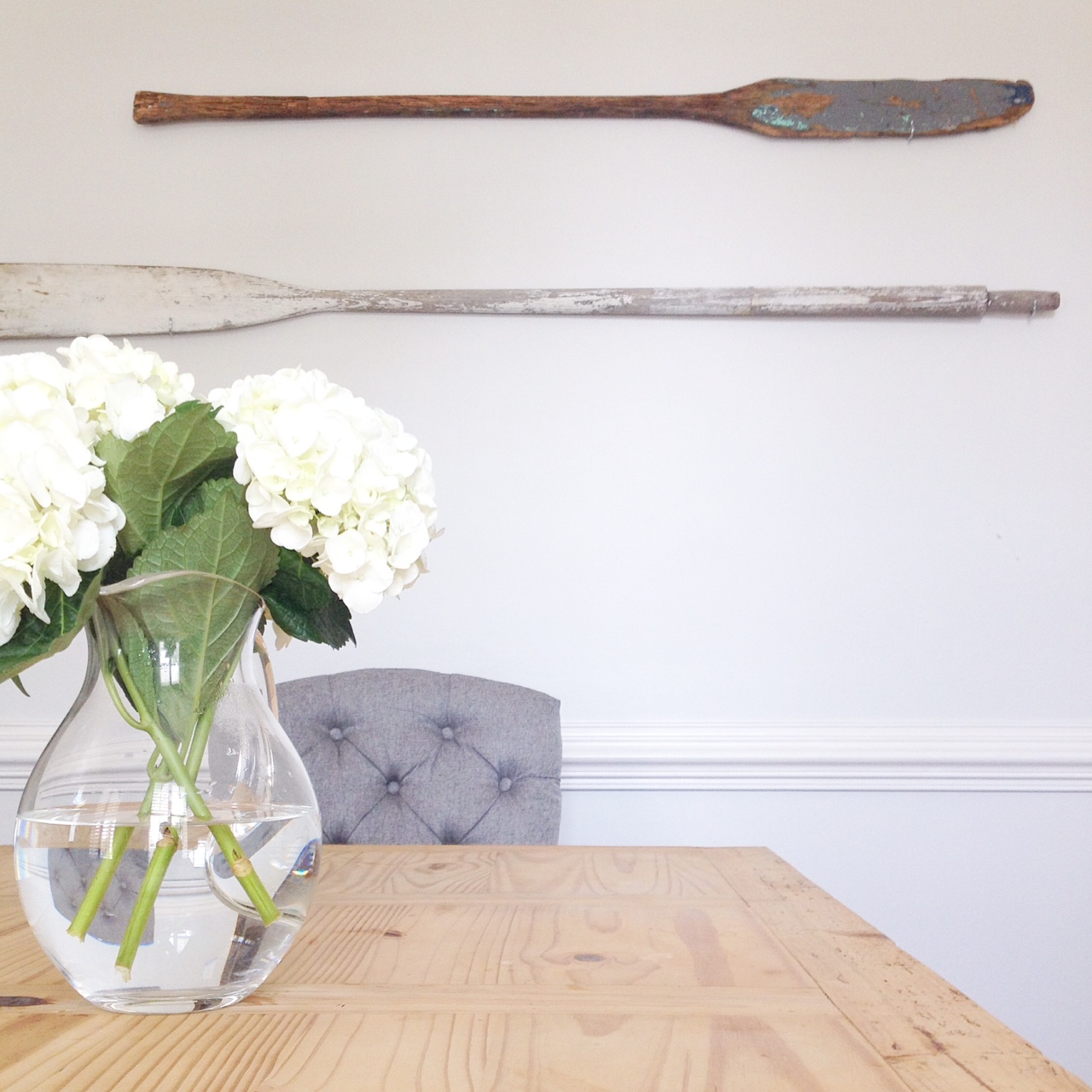 oars on wall