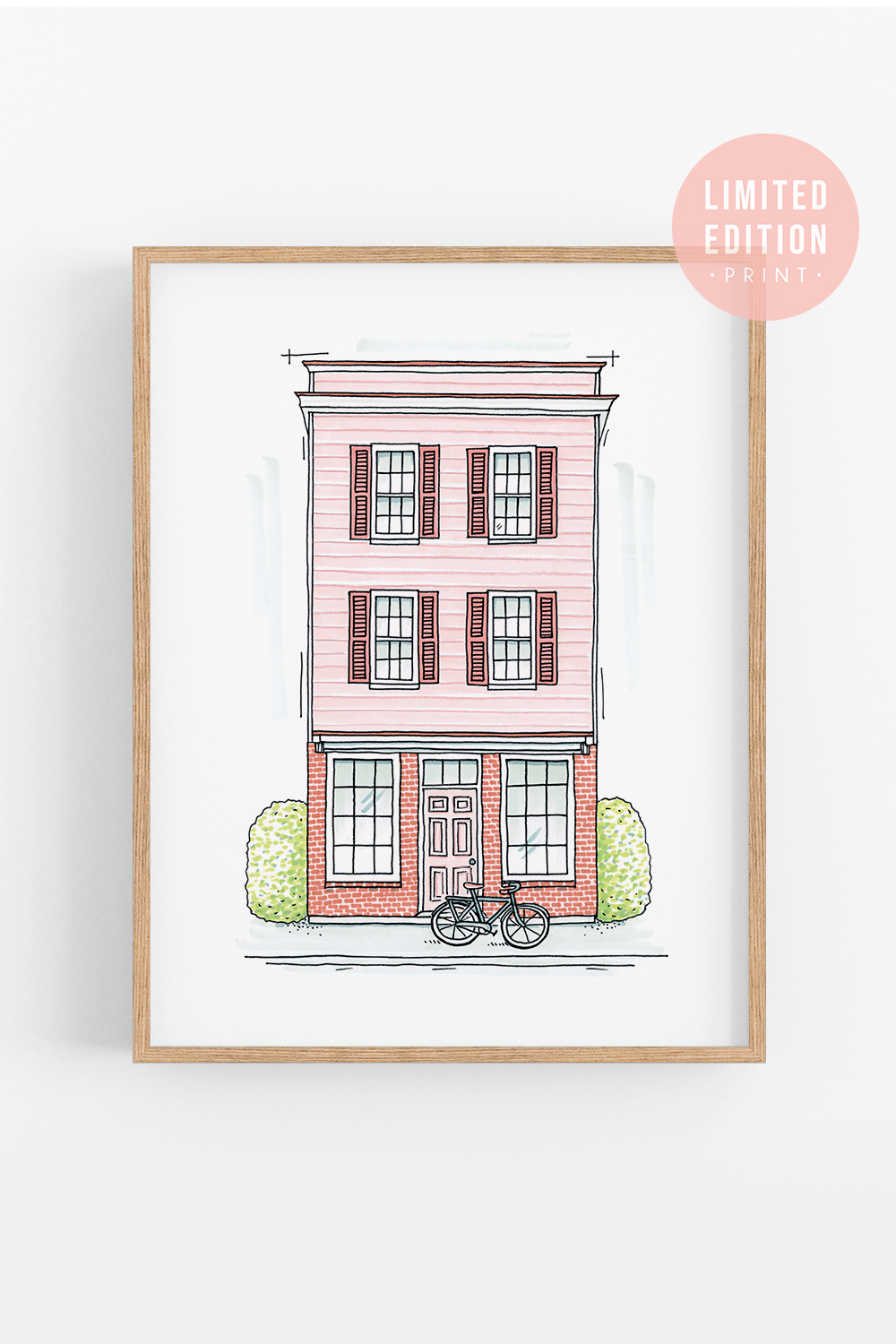 Blush Pink Shop Art Print