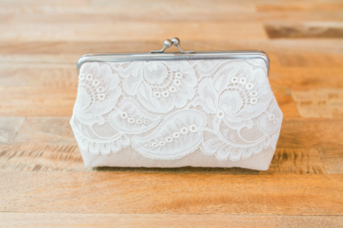 Lace & Linen Clutch | High Country Bride | Raleigh