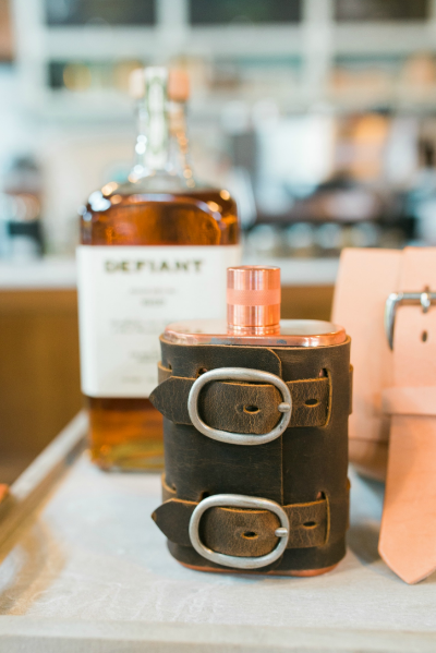Copper Flask w/ Leather Wrap | ColsenKeane Leather | Charlotte