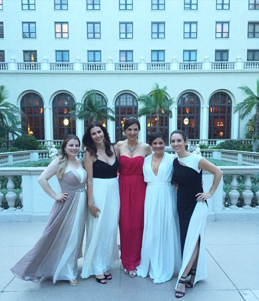 The NC crew, from left to right: Amanda of A Swanky Affair , Jodi of Merrimon Wynne , Chelsey and Katherine of Gather Together , Jenna of Southern Bride & Groom . Not Pictured: Jill of Donovan's Dish