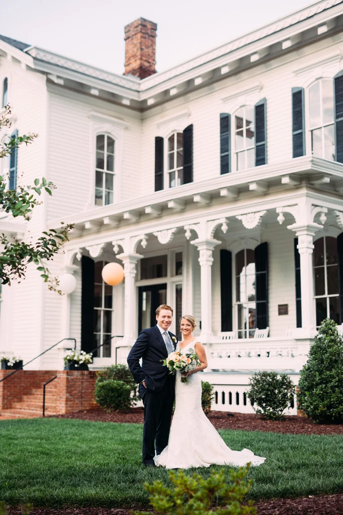 Southern Bride & Groom This Wedding at The Merrimon-Wynne House Was Classic With a Modern Twist