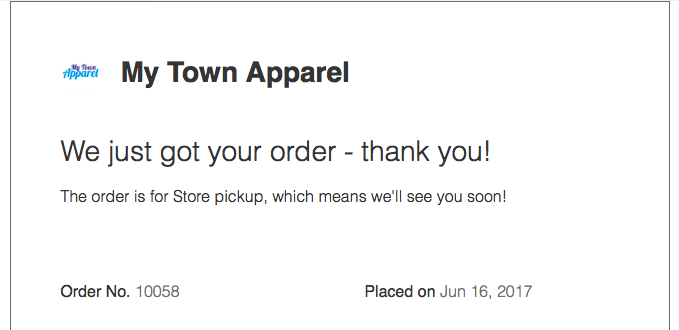 This email also included billing and other personal information, but it was removed for obvious reasons. Purchase confirmation emails assure the customer that their order has been received and is being processed.