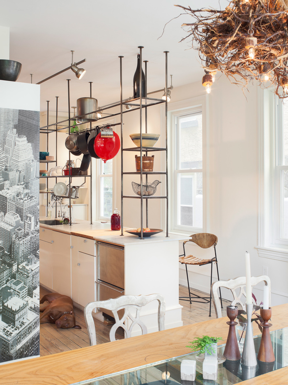 Industrial pipe kitchen shelving online