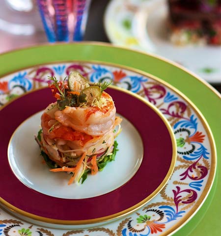 Garlic Shrimp with Carrot, Dill & Fennel Slaw