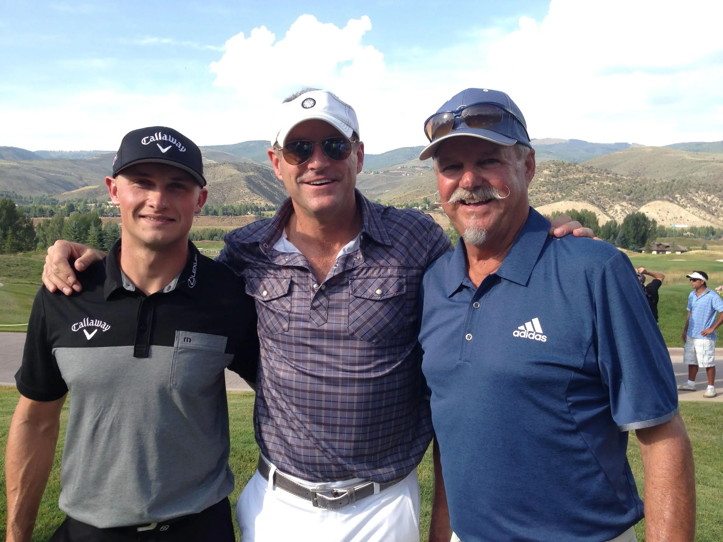 Dr. Sterett with long-drive guru Gary McCord and world-champion Jamie Sadlowski