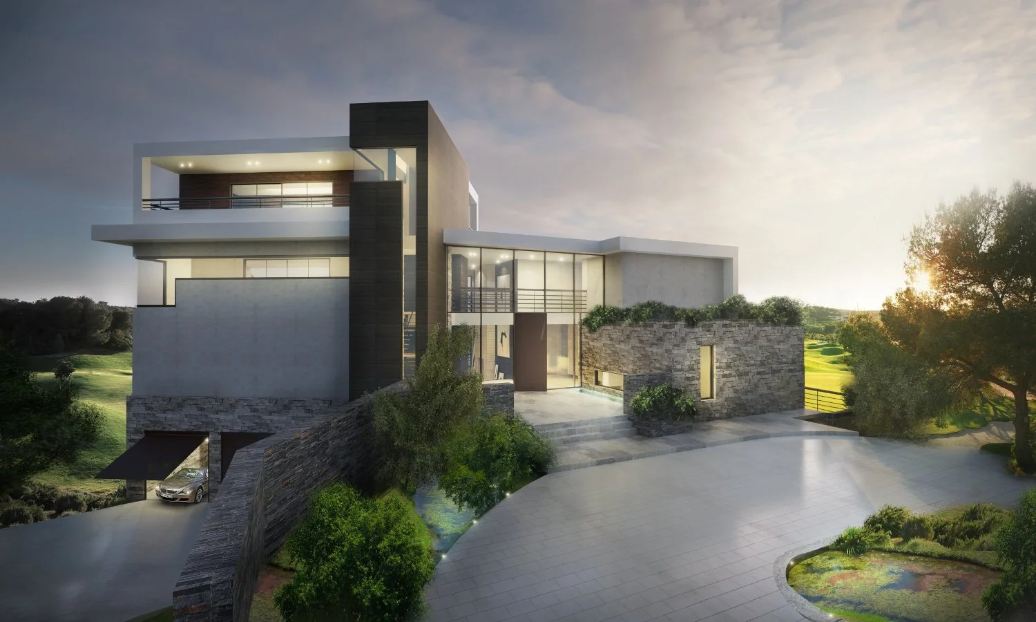 3d building design - Exterior rendering 1  - MONOMO