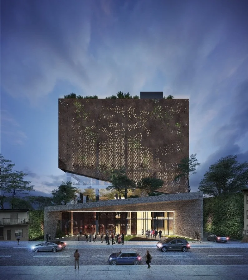 3d building design - Exterior rendering 7  - MONOMO
