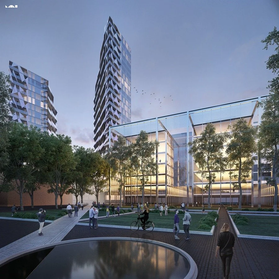 3d building design - Exterior rendering 12  - MONOMO