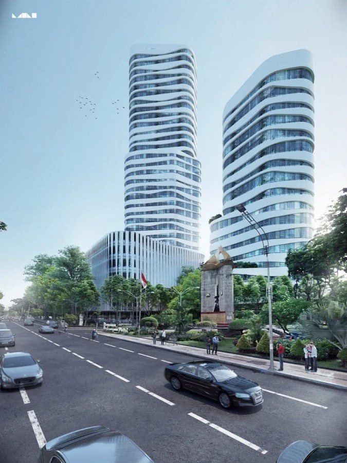 3d building design - Exterior rendering 14  - MONOMO