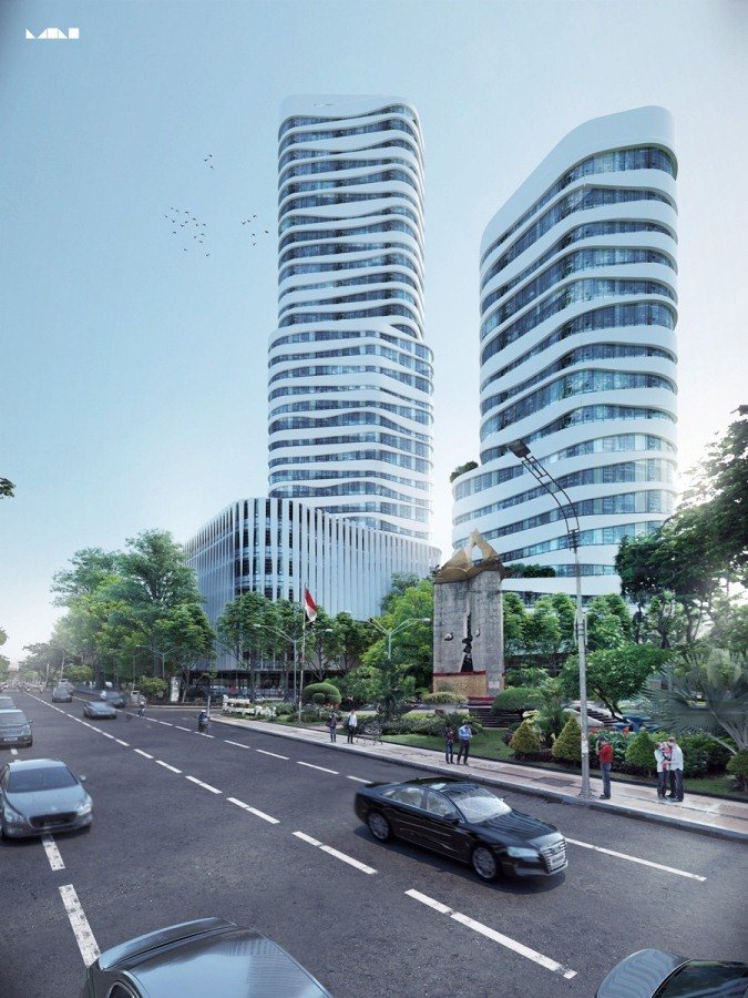 3d building design - Exterior rendering 14 - MONOMO