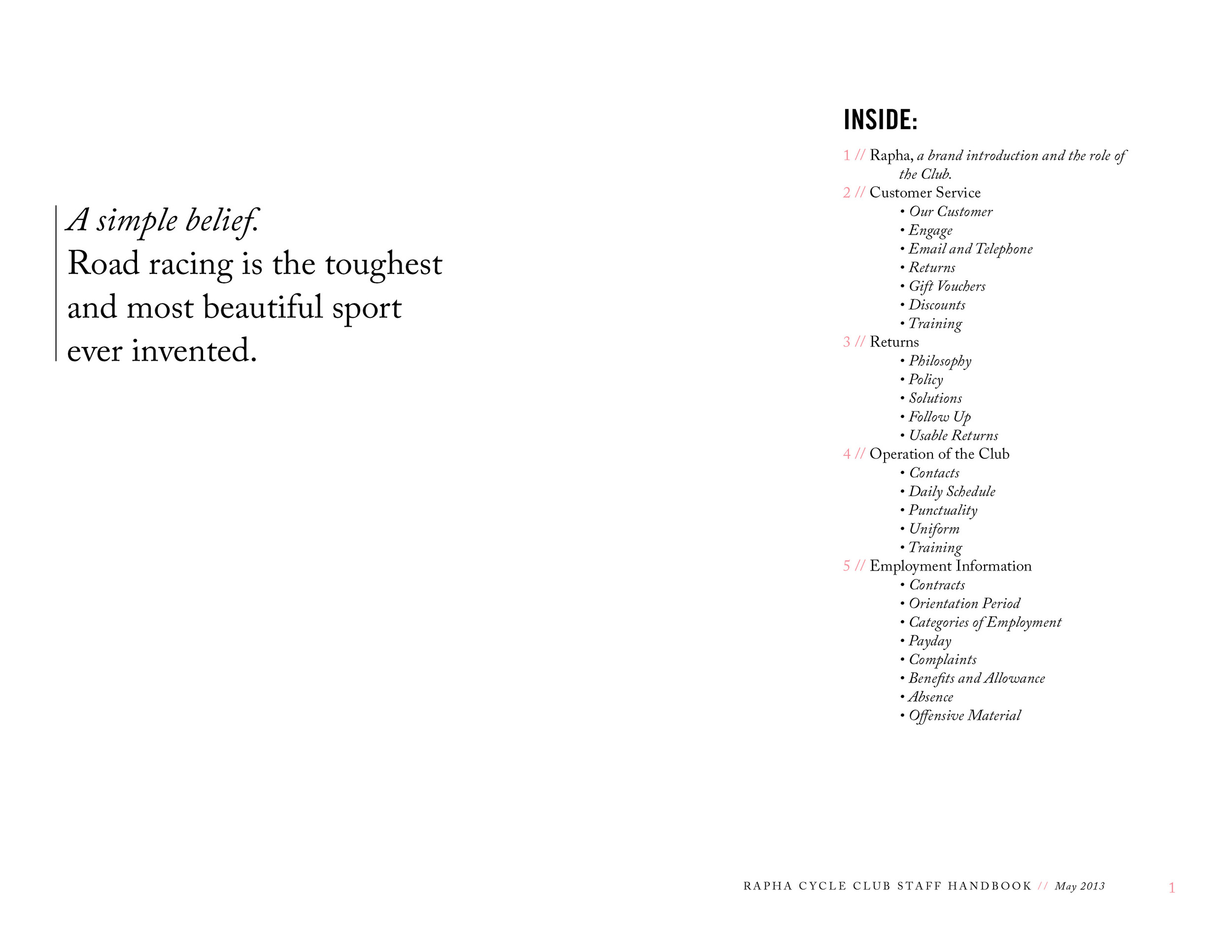 Cycle Club Employee Handbook