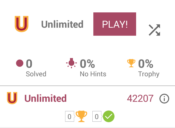 Unlimited puzzles are now available on a monthly subscription plan.