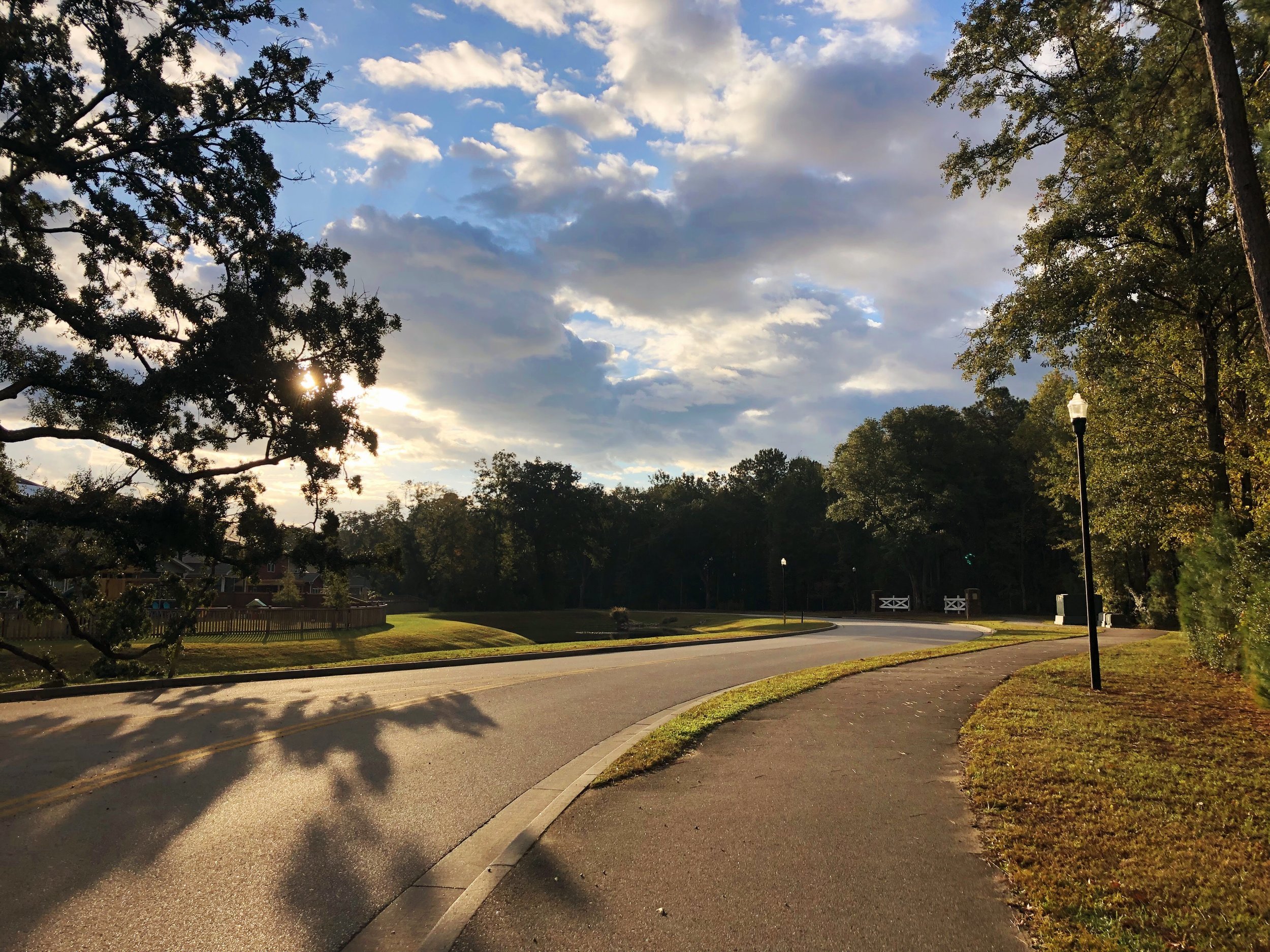 Running views along the running path