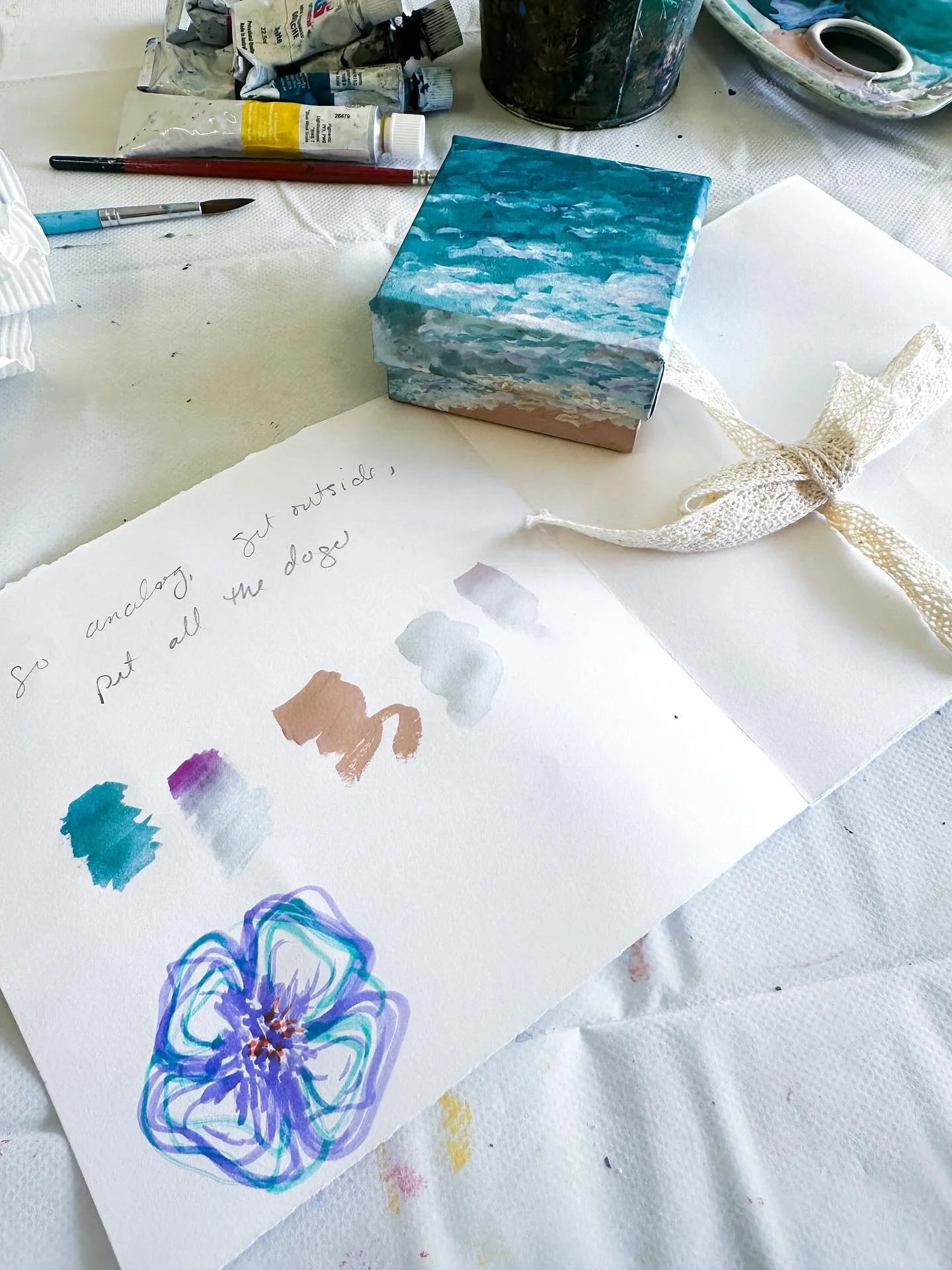 Started an intro to art therapy class this week. Excited for the next 4 sessions. This is a field I&rsquo;ve always been interested in so getting some hands-on experience is a fun way to learn.