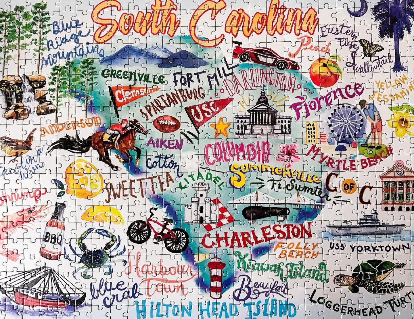 Analog Sunday: putting together this puzzle made me homesick. And so does seeing all the pictures of the snow in Charleston right now. 

#analoglife #analogsunday #puzzle #southcarolina #charlestonismagic